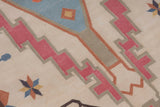 Art kilim style flat woven cotton durrie rug
