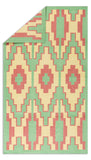 Art kilim style flat woven cotton durrie rug