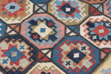 Art kilim style flat woven woollen durrie rug
