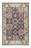Art kilim style flat woven woollen durrie rug
