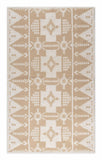 Velora comfort geometrical design cotton beige rug