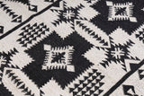 Velora comfort geometrical design cotton black & white rug