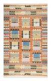 Art kilim style flat woven woollen durrie rug