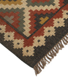 Kilim Style Hand Woven Jute Rug