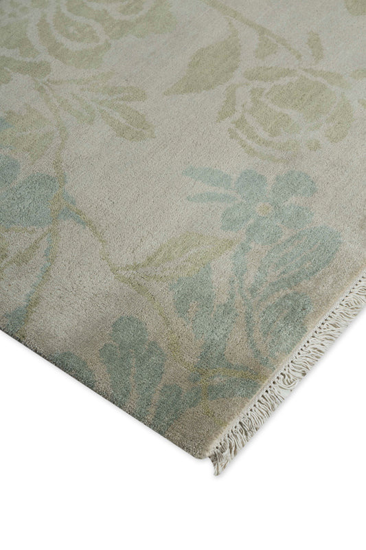 Floral Wool Hand Knotted Carpet