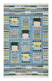 Art kilim style flat woven woollen durrie rug