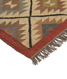 Kilim Style Hand Woven Jute Rug
