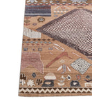 Modern Style Hand Knotted Wool Viscose Carpet