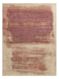 Modern Style Hand Knotted Wool Viscose Carpet