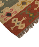 Kilim Style Hand Woven Jute Rug