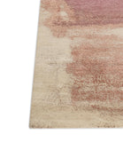 Modern Style Hand Knotted Wool Viscose Carpet