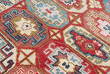 Hand Knotted Kazak Tribal Design Carpet