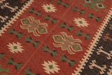 Kilim Style Hand Woven Jute Rug