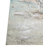 Modern Style Hand Knotted Wool Viscose Carpet