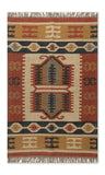 Kilim Style Hand Woven Jute Rug