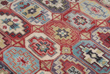 Hand Knotted Kazak Tribal Design Carpet