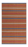 Contemporary style flat woven cotton durrie rug