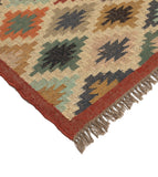 Kilim Style Hand Woven Jute Rug