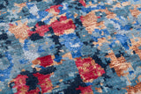 Modern Style Hand Knotted Wool Viscose Carpet