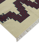 Ivory Kilim Wool Durrie Rugs