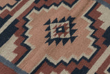 Rust Olive Kilim Wool Durrie Rugs