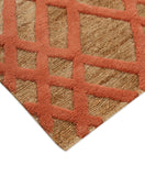 Kilim Style Hand Woven Wool Jute Rug