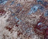 Modern Style Hand Knotted Wool Viscose Carpet