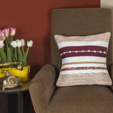 BOHO STYLE COTTON MULTICOLOR HAND WOVEN CUSHION