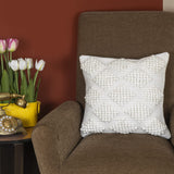 BOHO STYLE COTTON WHITE HAND WOVEN