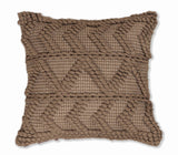 BOHO STYLE COTTON BROWN HAND WOVEN CUSHION
