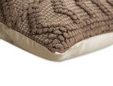 BOHO STYLE COTTON BROWN HAND WOVEN CUSHION