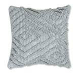 BOHO STYLE COTTON GRAY HAND WOVEN CUSHION