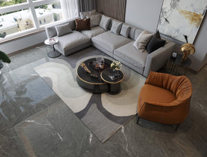 Hand Tufted Wool & Bamboo Silk Carpet