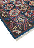 Art kilim style flat woven woollen durrie rug
