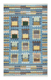 Art kilim style flat woven woollen durrie rug