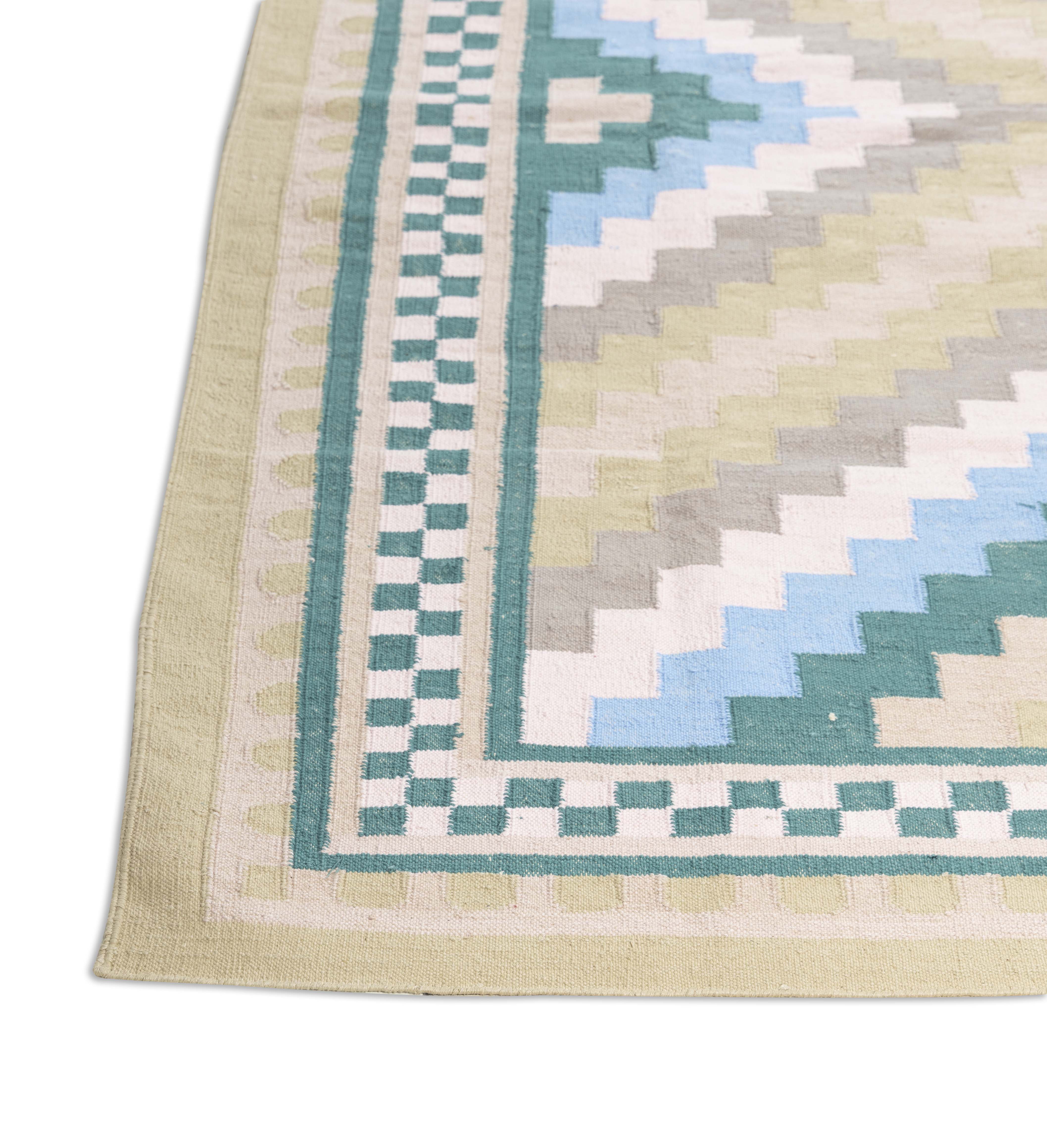 Cotton Kilim Flat Woven Durrie