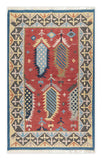 Art kilim style flat woven woollen durrie rug