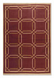 Geometrical Flat Woven Kilim Style Cotton Rug