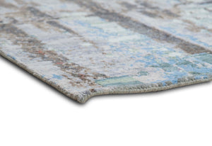 Modern Style Hand Knotted Wool Viscose Carpet