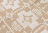 Velora comfort geometrical design cotton beige rug