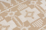 Velora comfort geometrical design cotton beige rug
