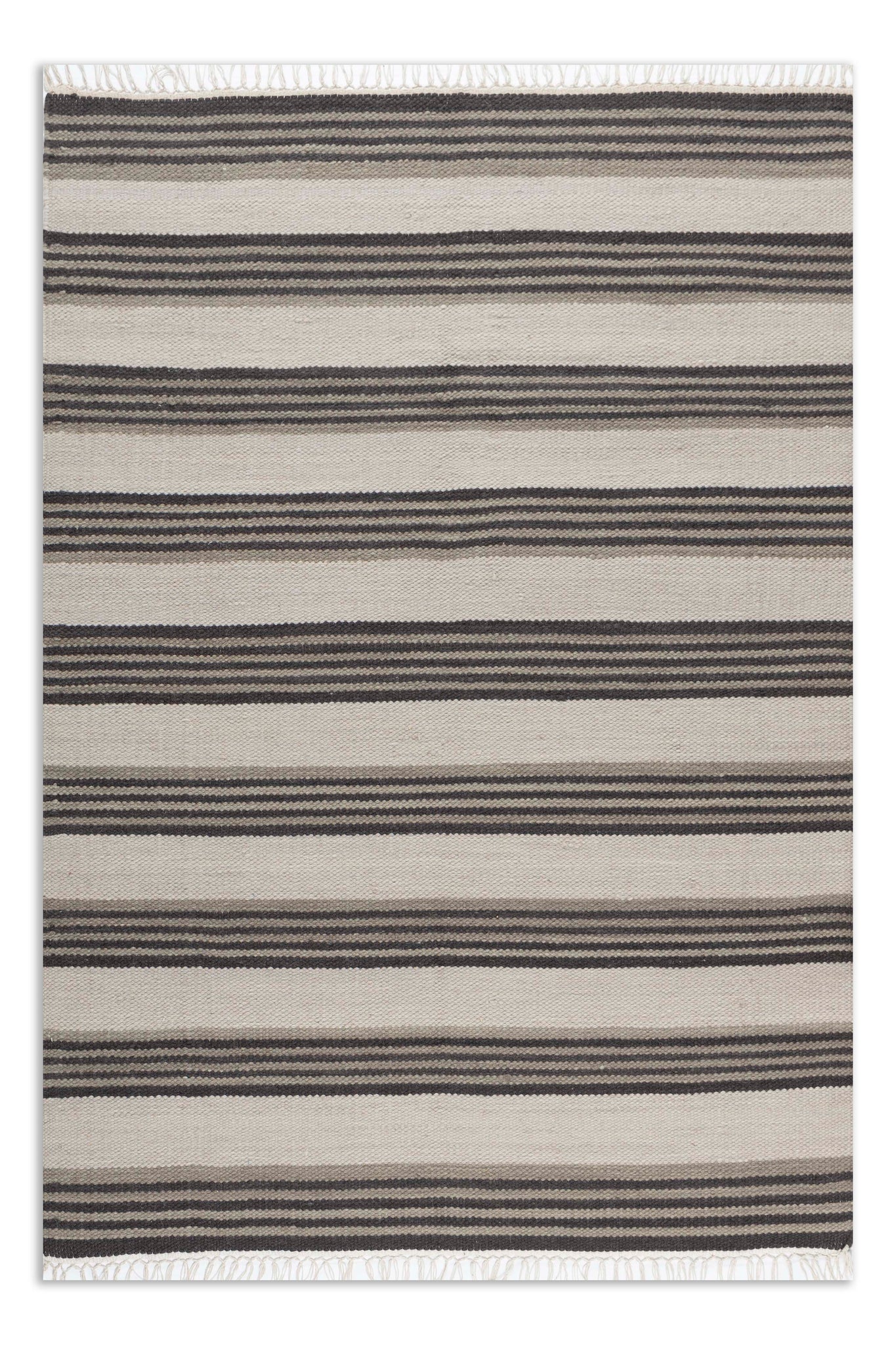 Wool Stripes Flat Woven Durrie Rugs