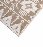 Velora comfort geometrical design cotton camel rug