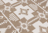 Velora comfort geometrical design cotton camel rug