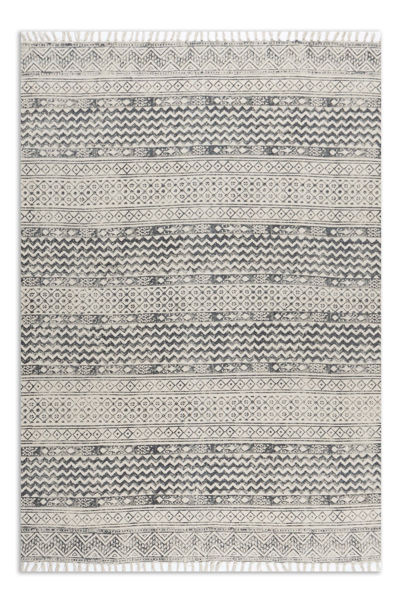 Cotton Hand Block Printed Durrie Rugs