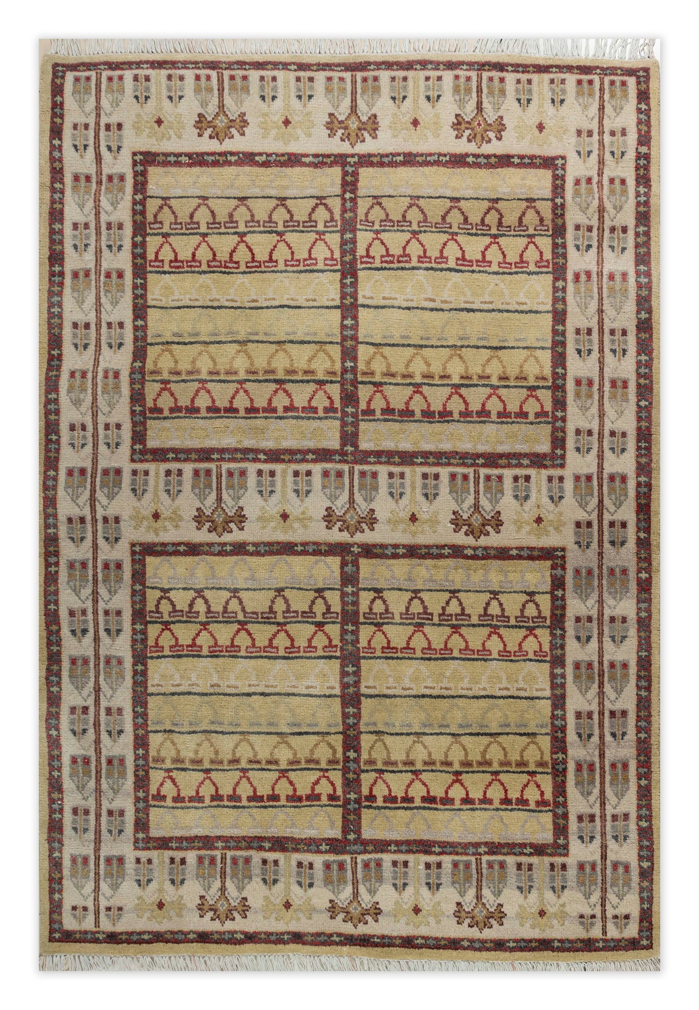 Hand Knotted Tribal Design Carpet