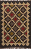 Kilim Style Hand Woven Jute Rug