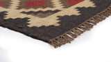 Kilim Style Hand Woven Jute Rug