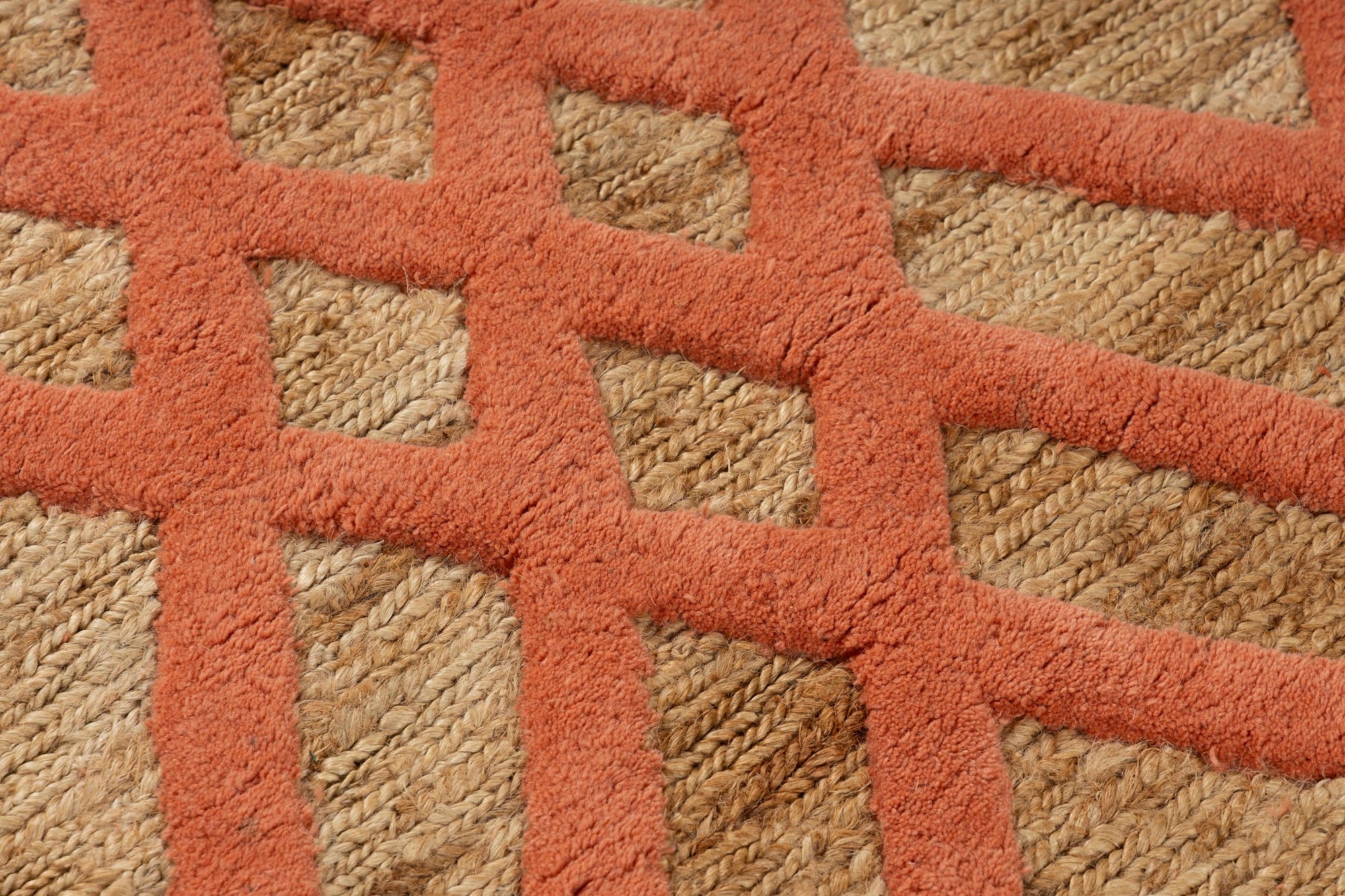 Kilim Style Hand Woven Wool Jute Rug