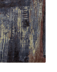Modern Style Hand Knotted Wool Viscose Carpet